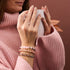 Primel | 925 Sterling Silber | Glühwürmchen-Glasgarten-Armband
